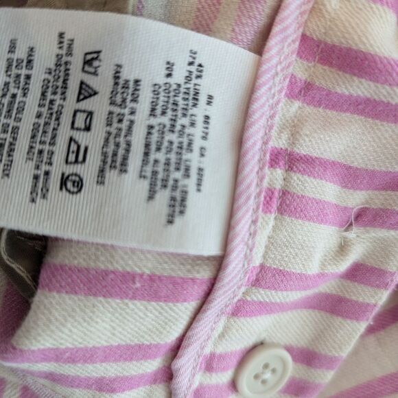 Cartonnier Anthropologie Pink Striped Sailor Style Shorts - Picture 5 of 5